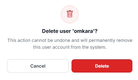 Delete user